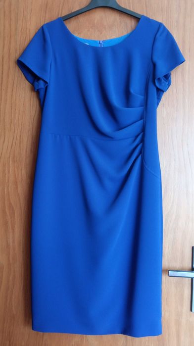 Elegancka sukienka rozm. 40 chabrowa