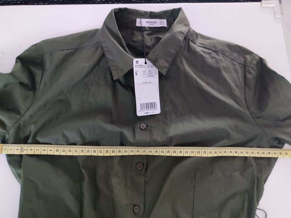 Sukienka w kolorze khaki -Mango- nowa