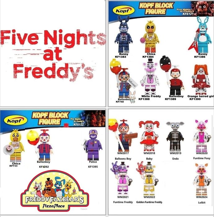 Фигурки Лего Фнаф Lego FNAF