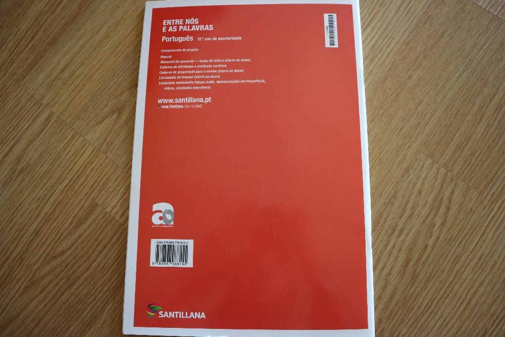 Manual+caderno de atividades "Entre nós e as palavras"Português 12ºano