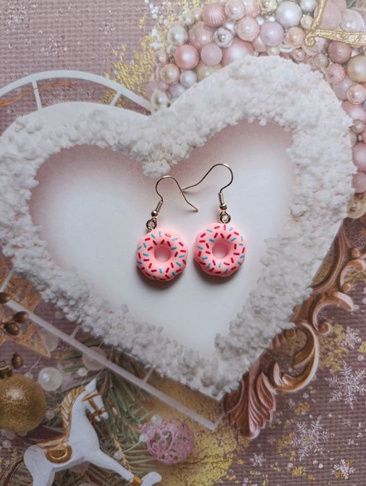 Kolczyki donuty pączki