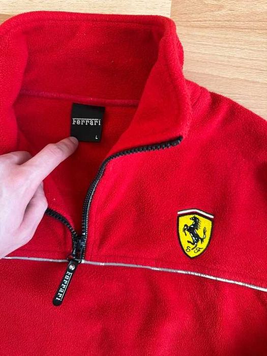 Vintage Ferrari Racing Fleece 1/4 Zip Michael Schumacher 1998 Quarter