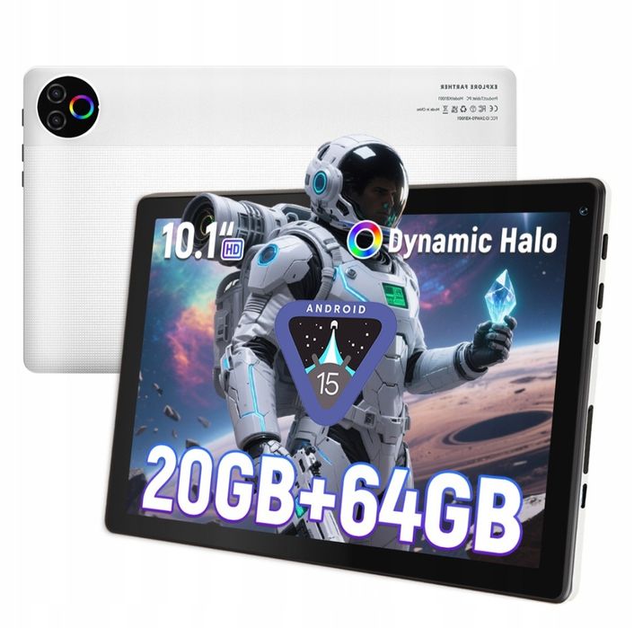 Tablet nowy biało czarny