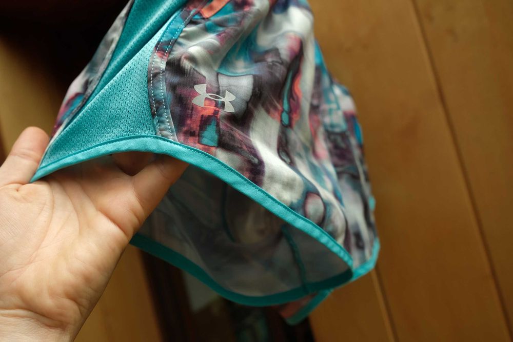 Szorty UA Under armour heatgear turkusowe lekkie sportowe