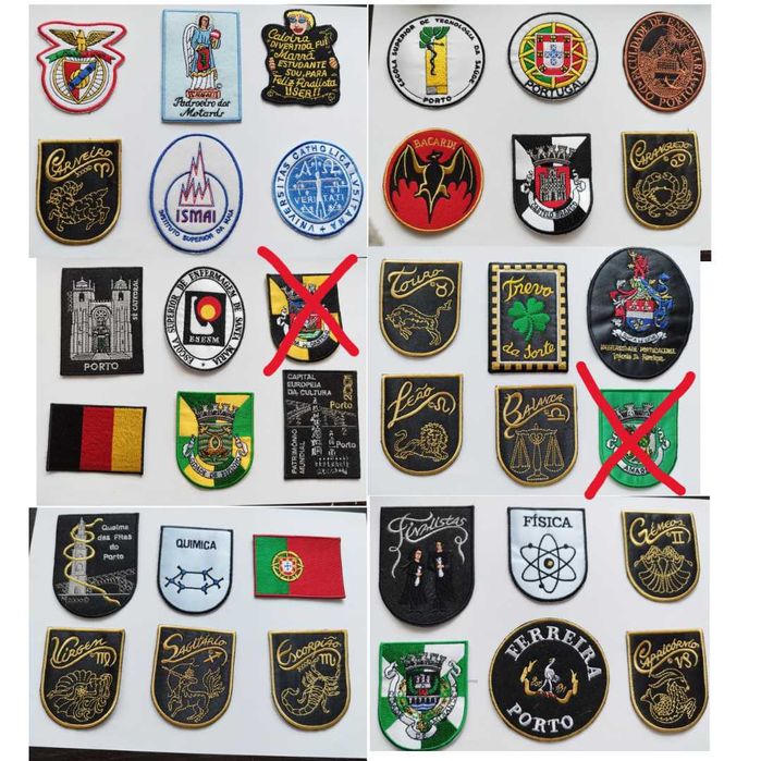 Emblemas de traje académico - packs de 3€ a 25 €