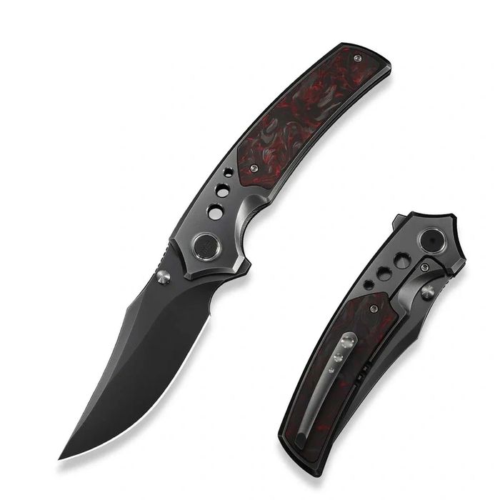 Nóż składany WeKnife Skynix Gray Titanium/Black-Red (WE24087-4)