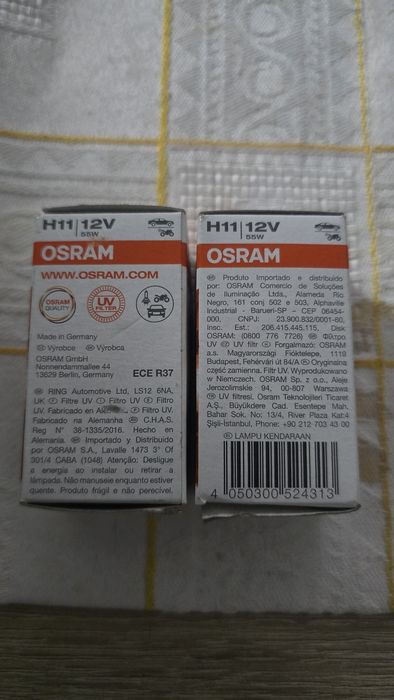 Lâmpadas OSRAM H11 12V 55W