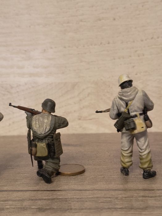 Modelismo militar figuras da Werhmatch camuflado de Inverno 1.35 em resina