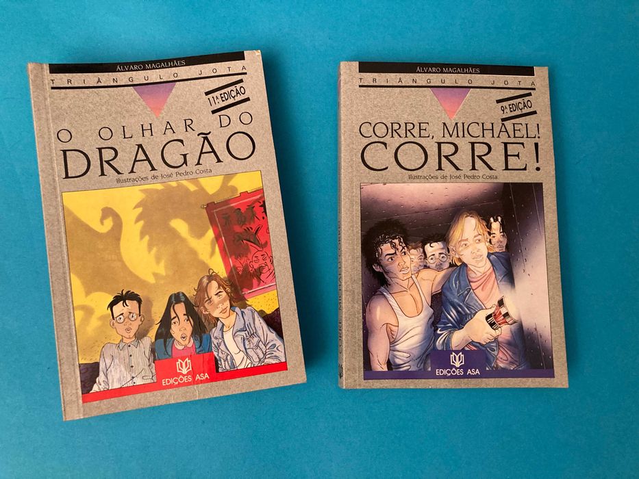 Livros da Colecção Triângulo Jota Edições Asa Álvaro Magalhães