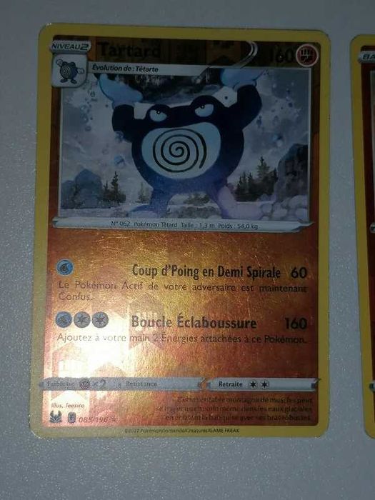 10 Cartas Pokémon Reverse Holo (Francês)