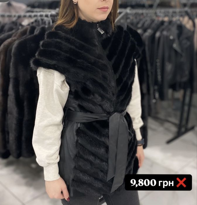 Жилетка з норки натуральна