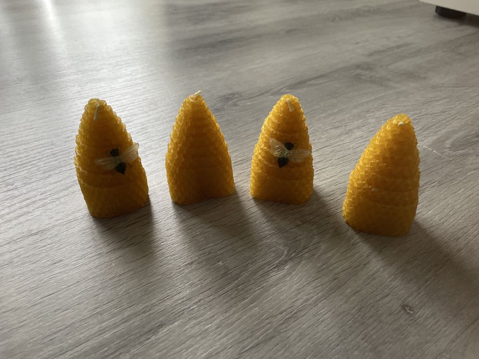 4 Velas de cera de abelha