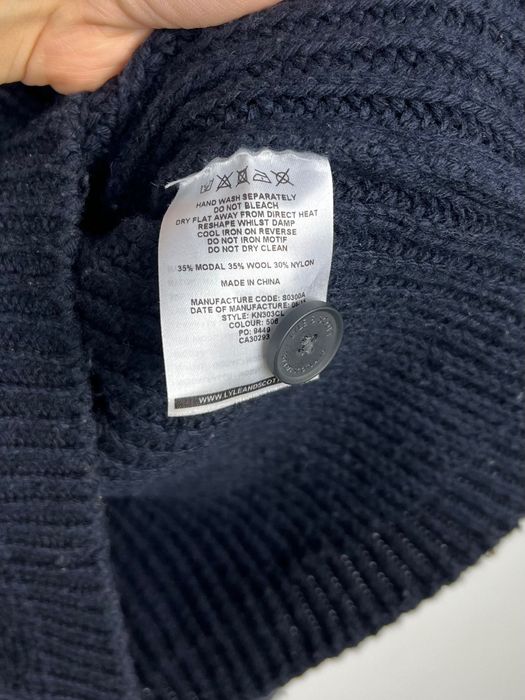 Śliczny Kardigan Sweter Lyle & Scott Wool Modal