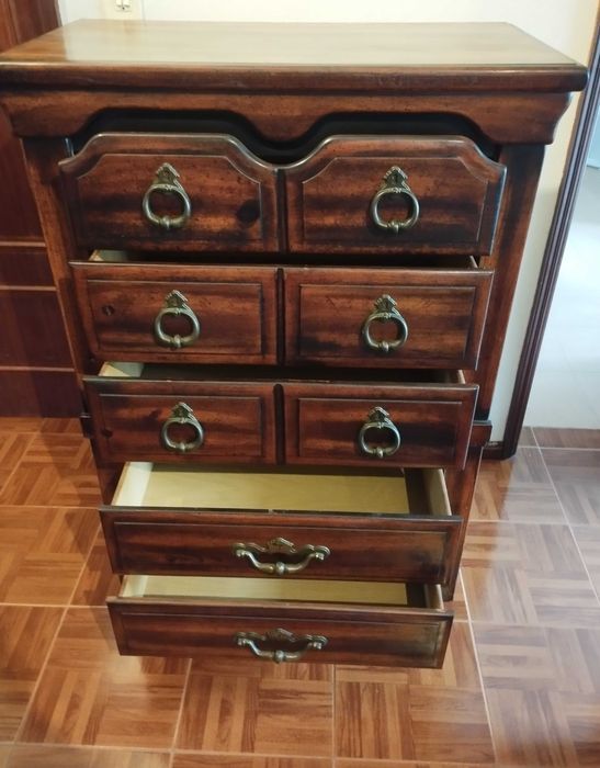 Conjunto de dois moveis vintage em madeira