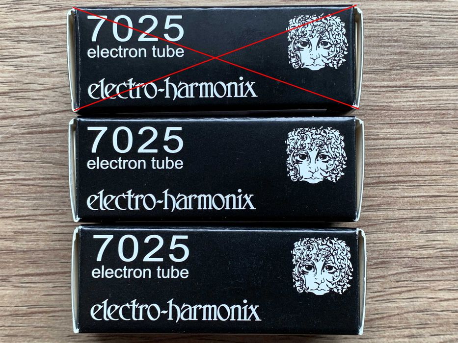 Dwie lampy elektroniczne Electro Harmonix 7025 EH (12AX7)