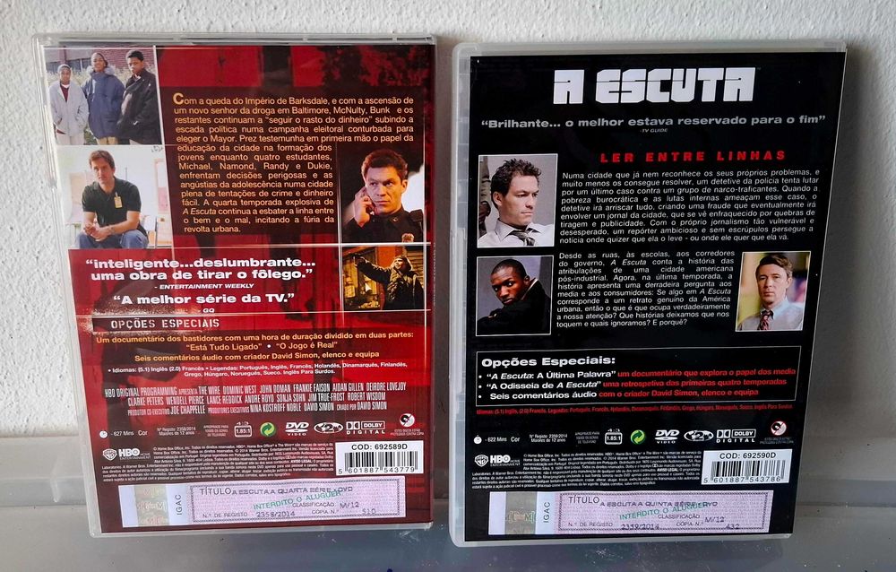 A Escuta - (The Wire) Edição box 15º aniversário