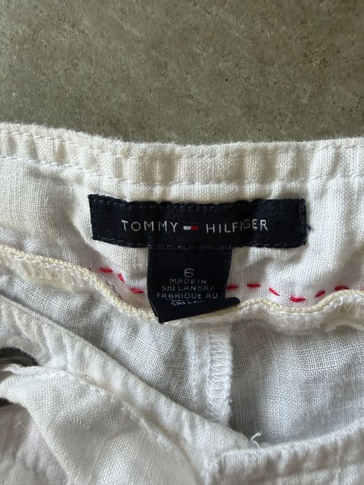 Lniane spodnie Tommy Hilfiger nowe,  białe 36