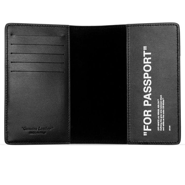 Шкіряна обкладинка на паспорт Off-White