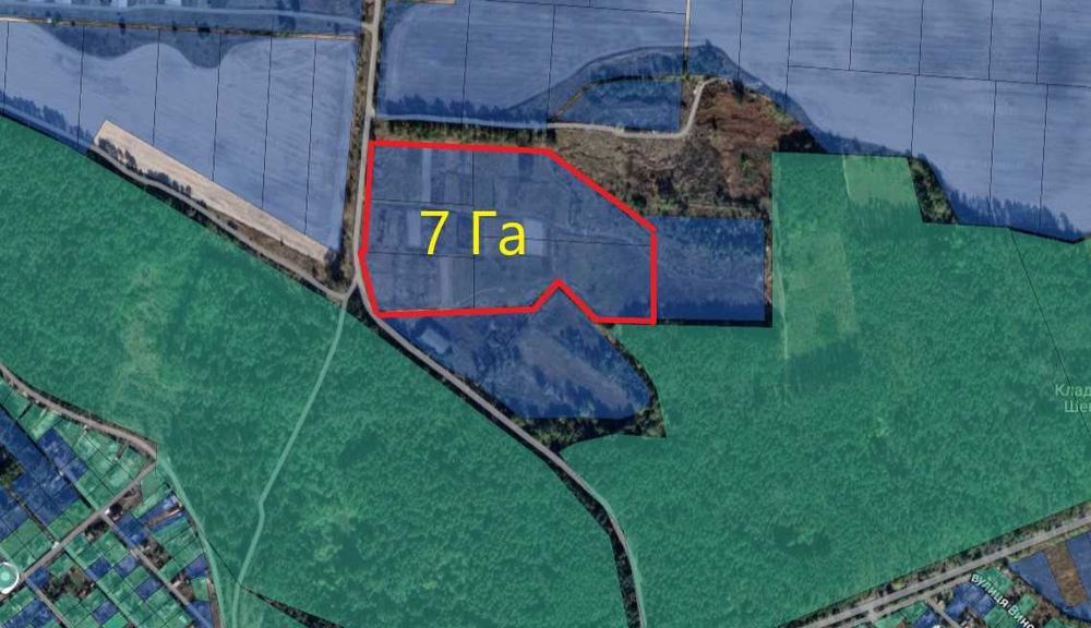 Продам участок 9 Га, бізнес, осг, нерухомість, с. Рудня