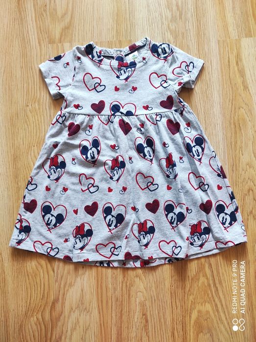 C&A Disney,nowa sukieneczka dziewczęca myszką Minnie,bawełna !