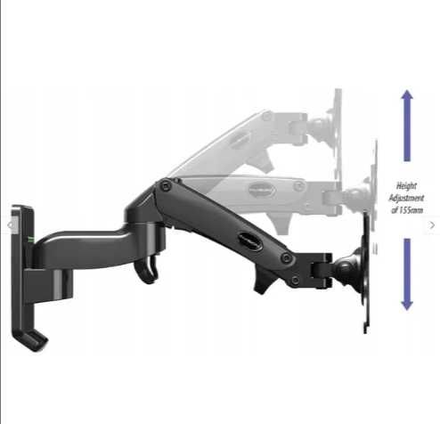 5014 Uchwyt ścienny gazowy do monitora telewizora 17 - 27'' do 7kg