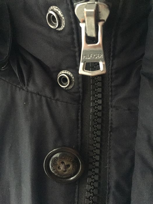 TOMMY HILFIGER Puchowa kurtka męska L granatowa