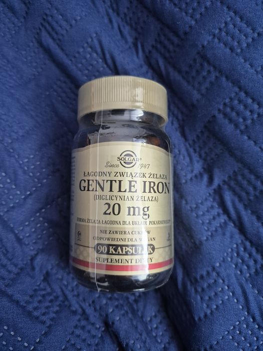 Nowy Solgar żelazo 20mg 90 tabletek