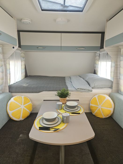 Wynajem. Przyczepa kempingowa. Nowa. Klimatyzacja. Rezerwacje 2026.