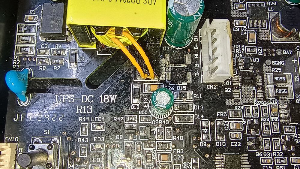 ИБП UPS-36W DC1036P и ИБП UPS-18W DC1018P ремкомплект