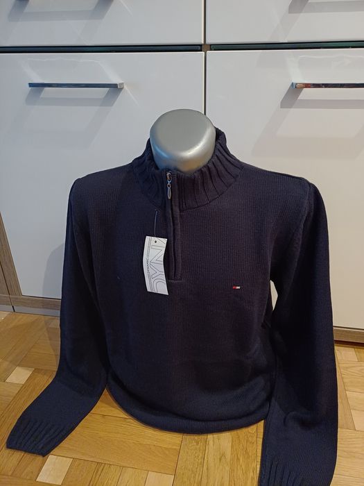 Sweter męski granatowy. XL, XXL.