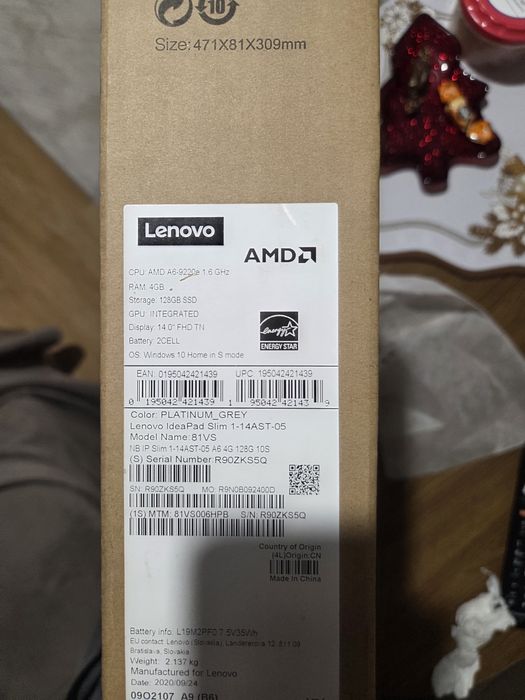 Lenovo IdeaPad Slim 14AST-05 | 14″ | AMD A6-9220e | 4GB RAM | 128GB SS