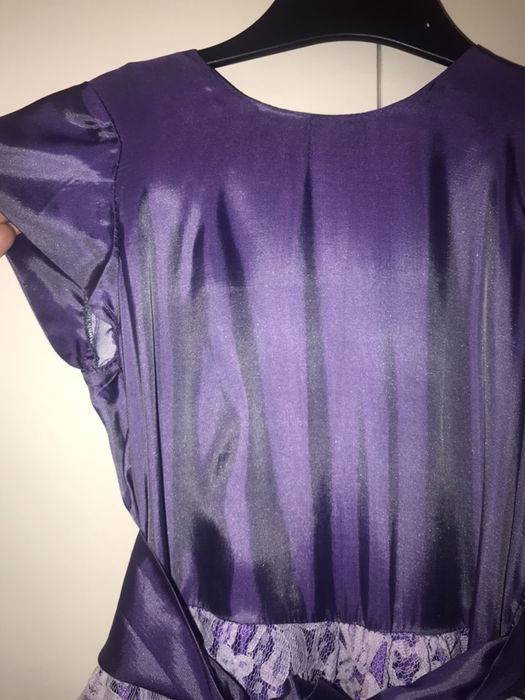 Платье 7 лет  - 8 лет рост 128 фиолетовое кружево нарядное на праздник