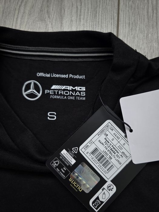 Stealth logo, koszulka Mercedes AMG Petronas Formula One Team, F1, S