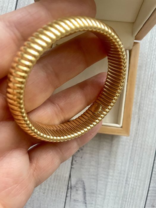 Вінтажний браслет омега золотистий американський вінтаж