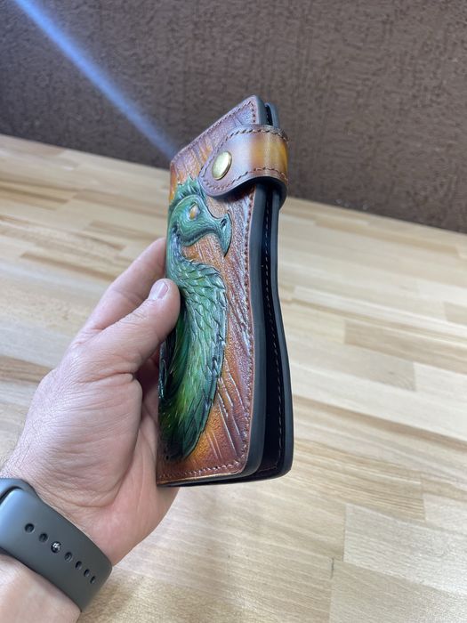 Жіночий шкіряний гаманець,ручна робота,натуральна шкіра, подарунок