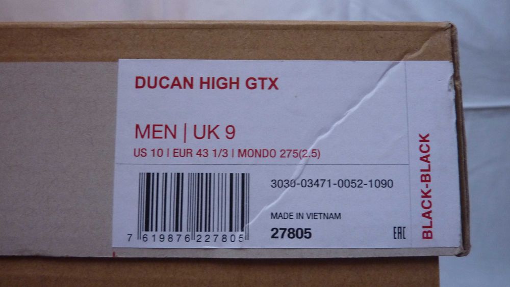 Buty Mammut Duncan MID Gtx, Gore-Tex, Vibram - 43 1/3 nowe
