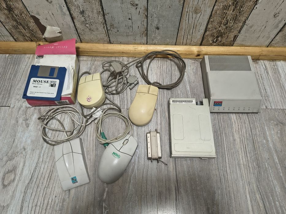 Retro myszki i podzespoły