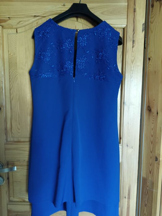 Sukienka niebieska chabrowa wieczorowa elegancka