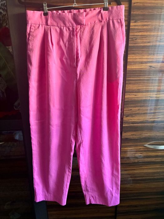 Spodnie damskie chinosy różowe H&M  44