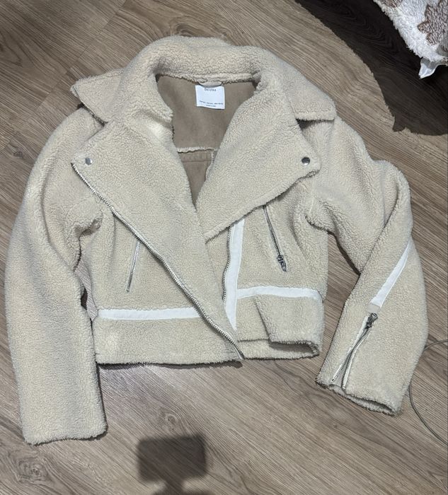 Тепла куртка тедді bershka дубленка шуба