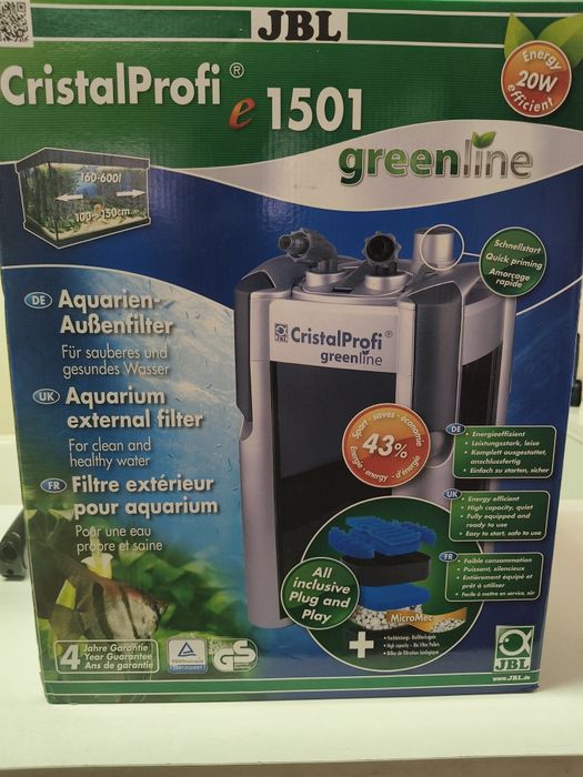 Filtro JBL 1501 greenline para aquário 160L a 600L