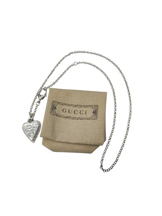 Srebrny Naszyjnik Gucci Omnia Amor Amantibus 925/18,49g 695Mi Etui