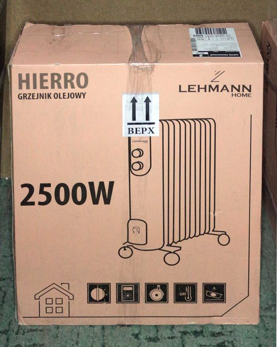 Обогреватель масляный Lehmann Hierro, 2500W, 11 секций