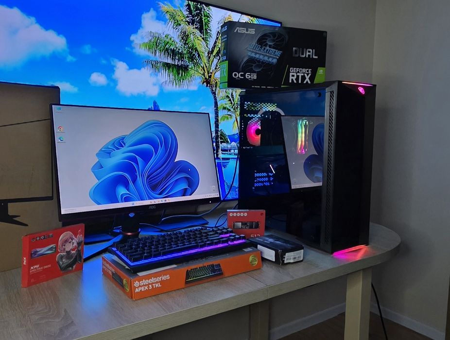 Caly Zestaw,R5,RTX2060,165hz, Nowy SSD m2 512gb