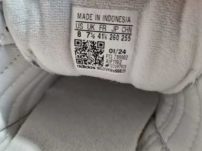 Białe Adidas Team Court 2 Str, 41,5