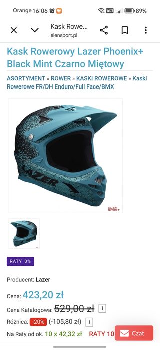 Kask Rowerowy Lazer Phoenix+ roz. XS, 52-54 cm