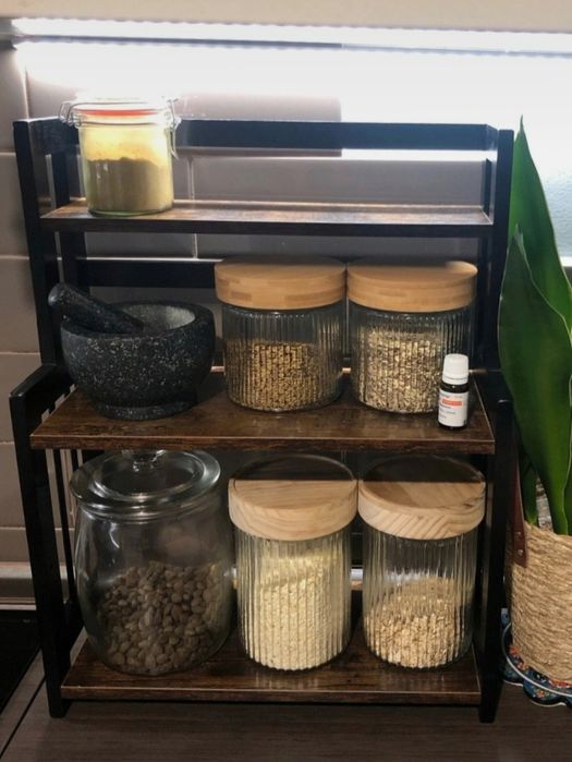 Organizer Na Blat Na Kawę Przyprawy Regał Kuchenny Stojak Do Kuchni ła