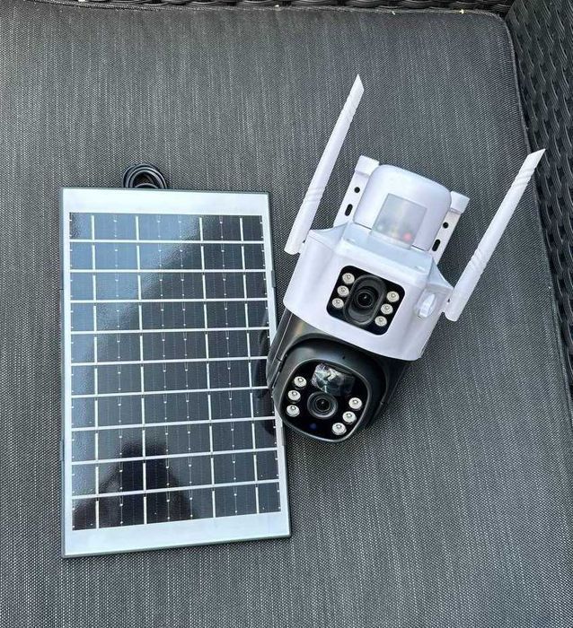 Камера видеонаблюдения на солнечной батарее 4G сим аккумуляторная TP15