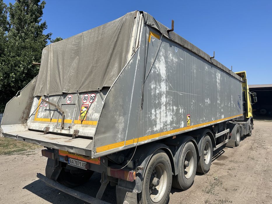 напівпричіп (полуприцеп) зерновоз MEGA MNW самоскид 42 куба