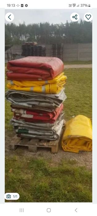 Plandeka 900g z naczep ciężarowych